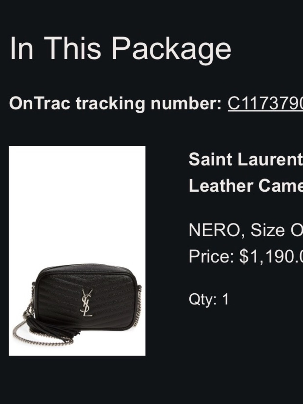 Saint Laurent Black Quilted Leather Crossbody Camera Bag with Tassel - Picture 6 of 6